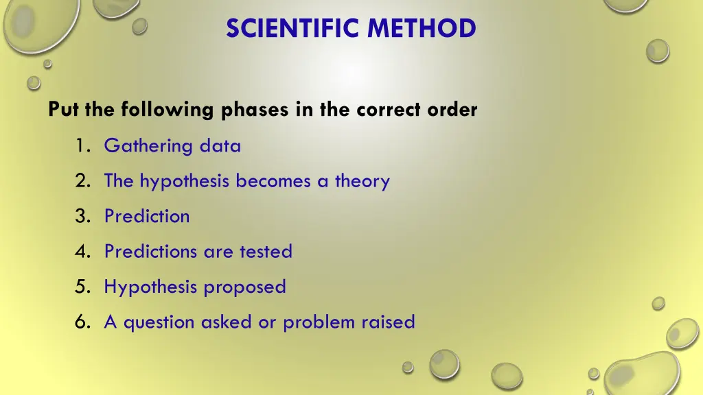 scientific method