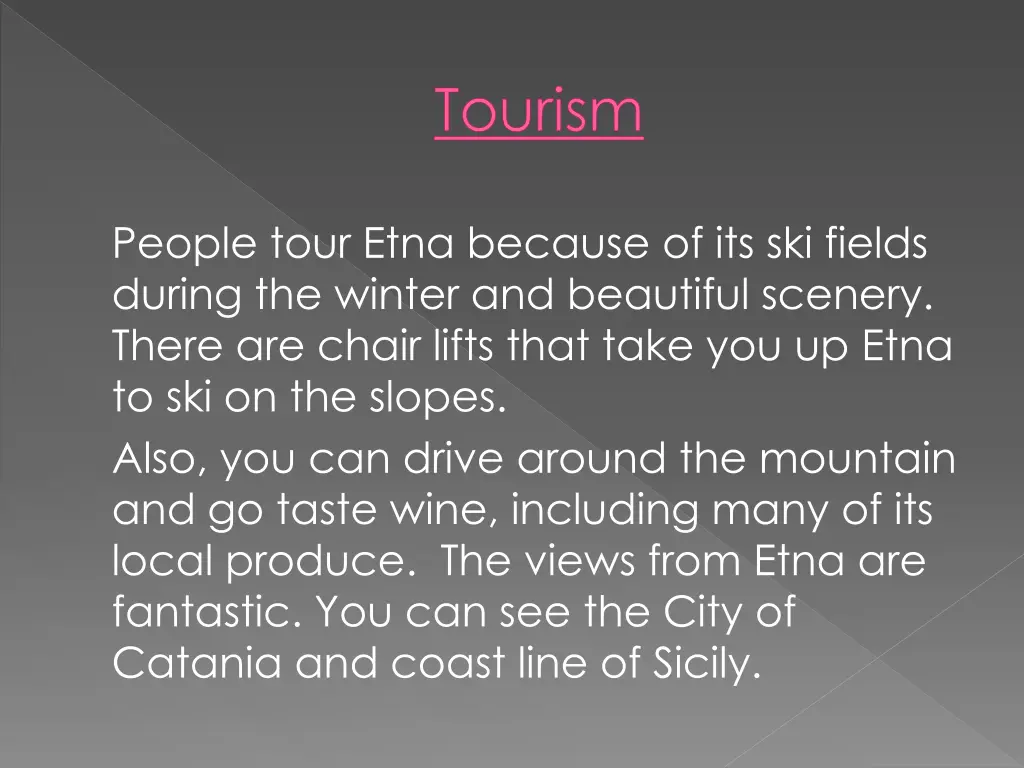 tourism