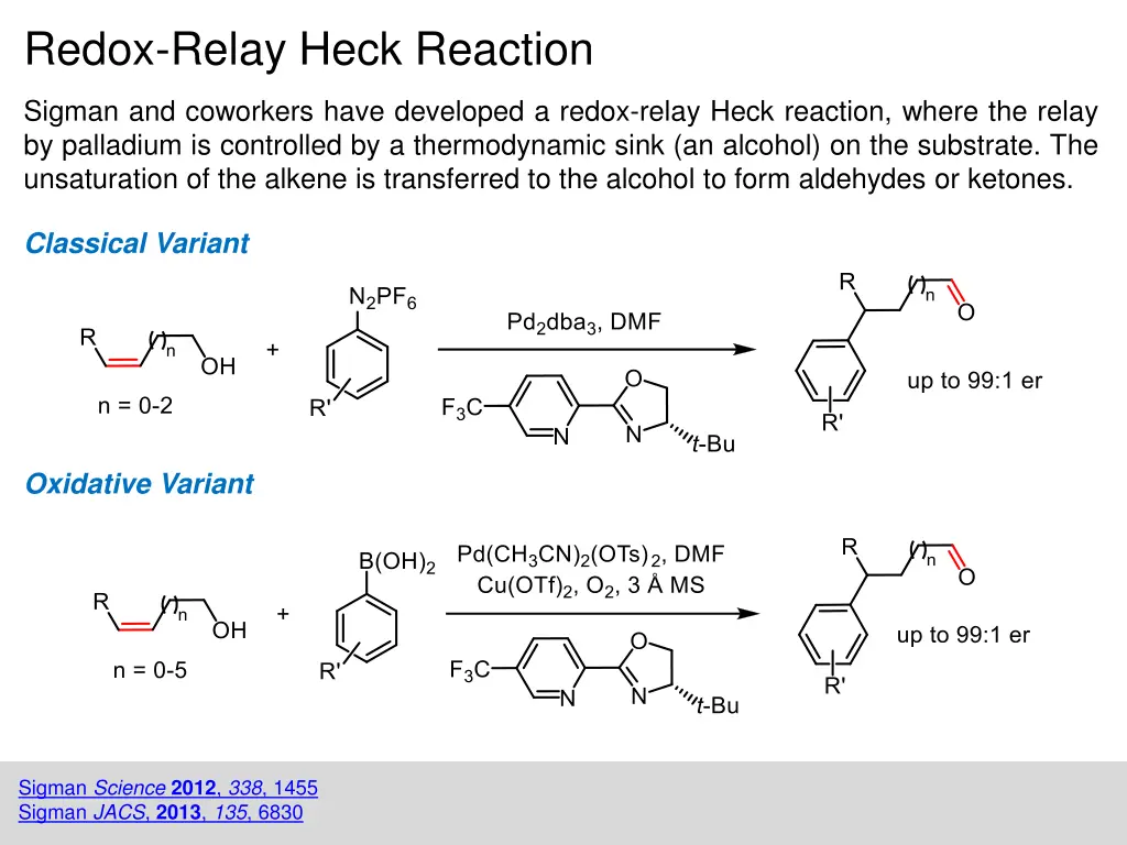 redox relay heck reaction 1