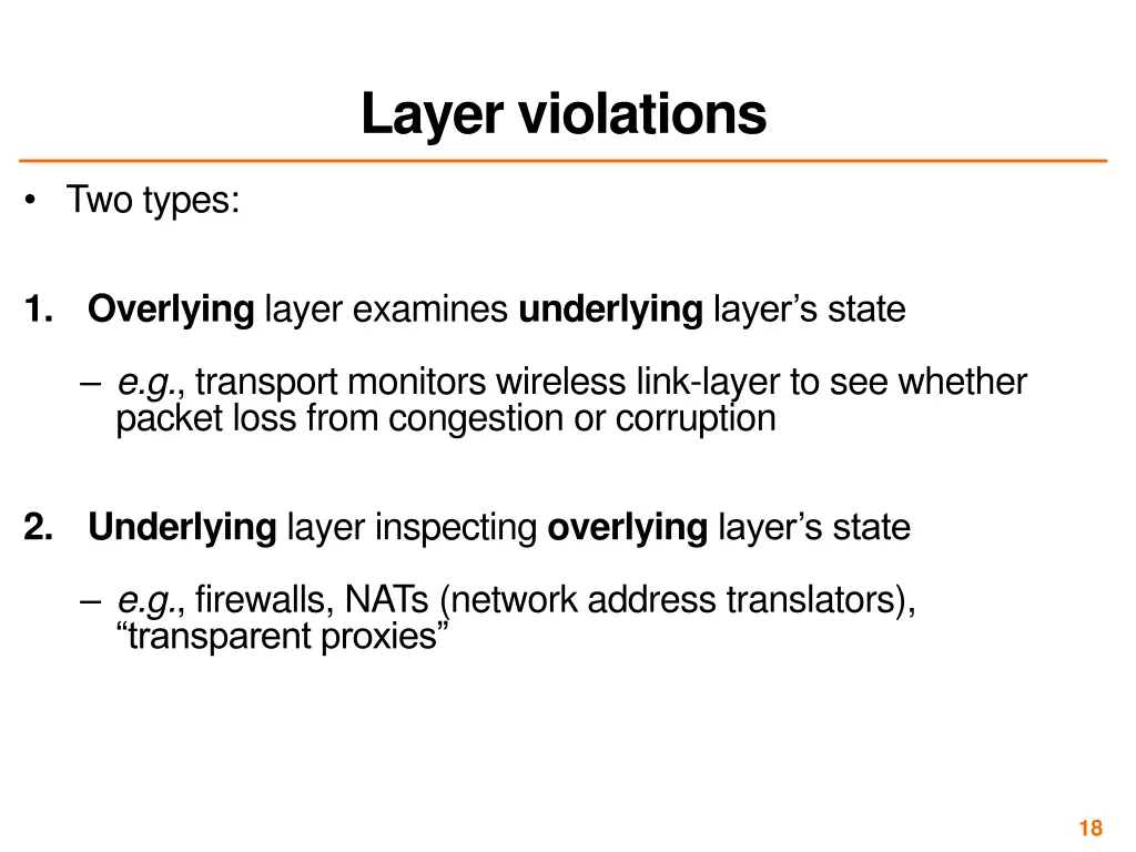 layer violations