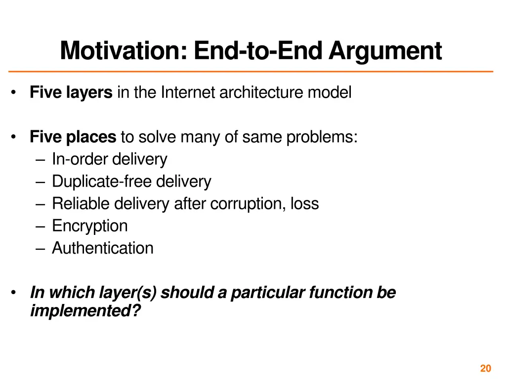 motivation end to end argument