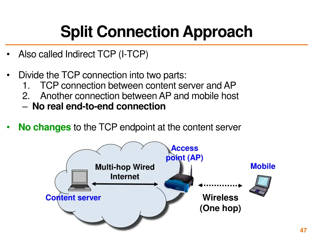 split connection approach