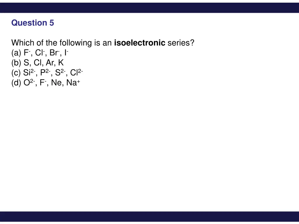 question 5