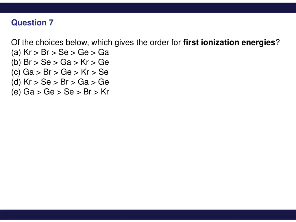 question 7