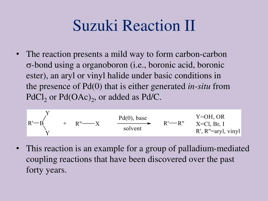 suzuki reaction ii