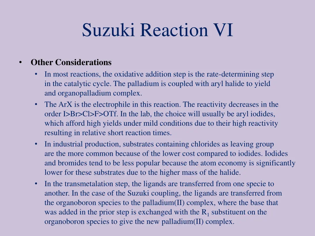 suzuki reaction vi