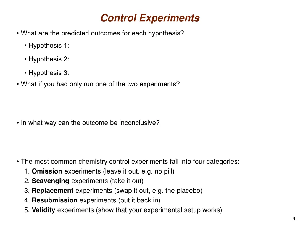 control experiments 1