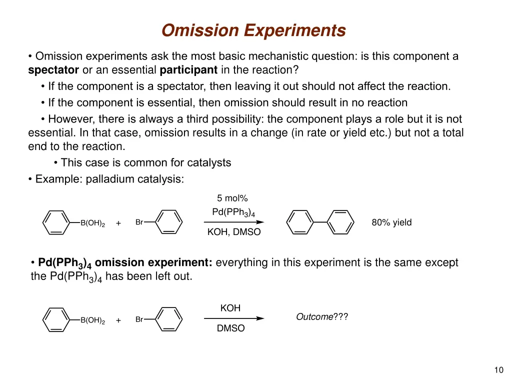 omission experiments