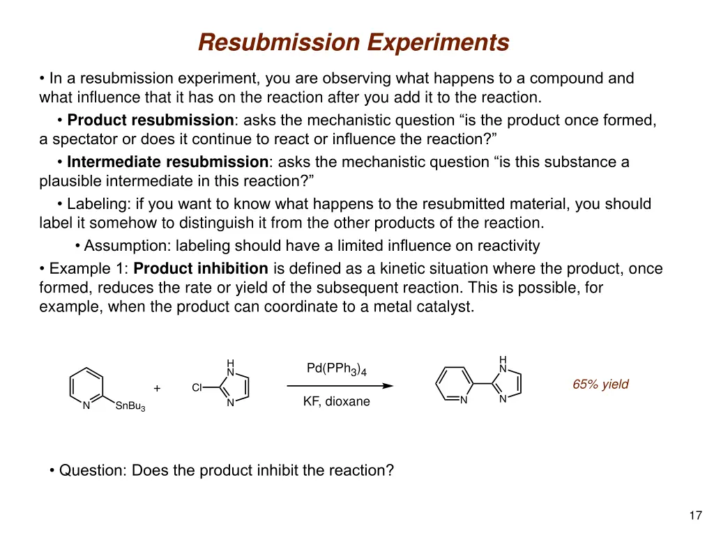 resubmission experiments