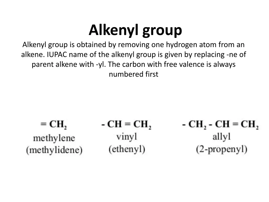 alkenyl group