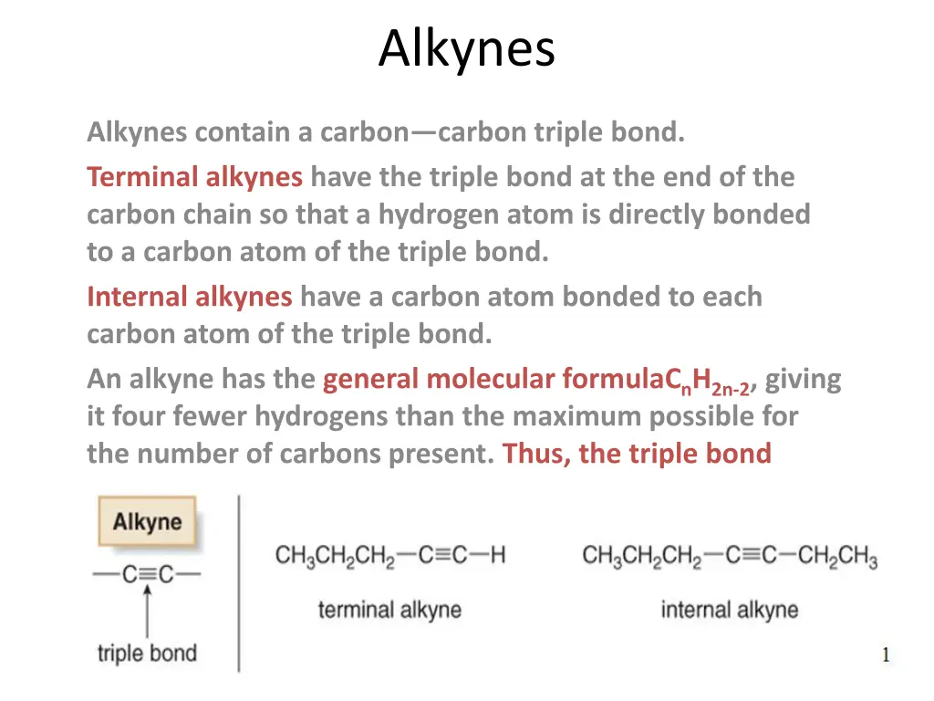 alkynes