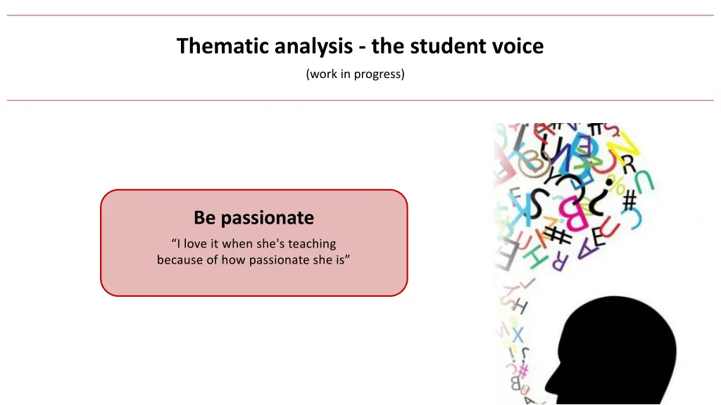 thematic analysis the student voice 1