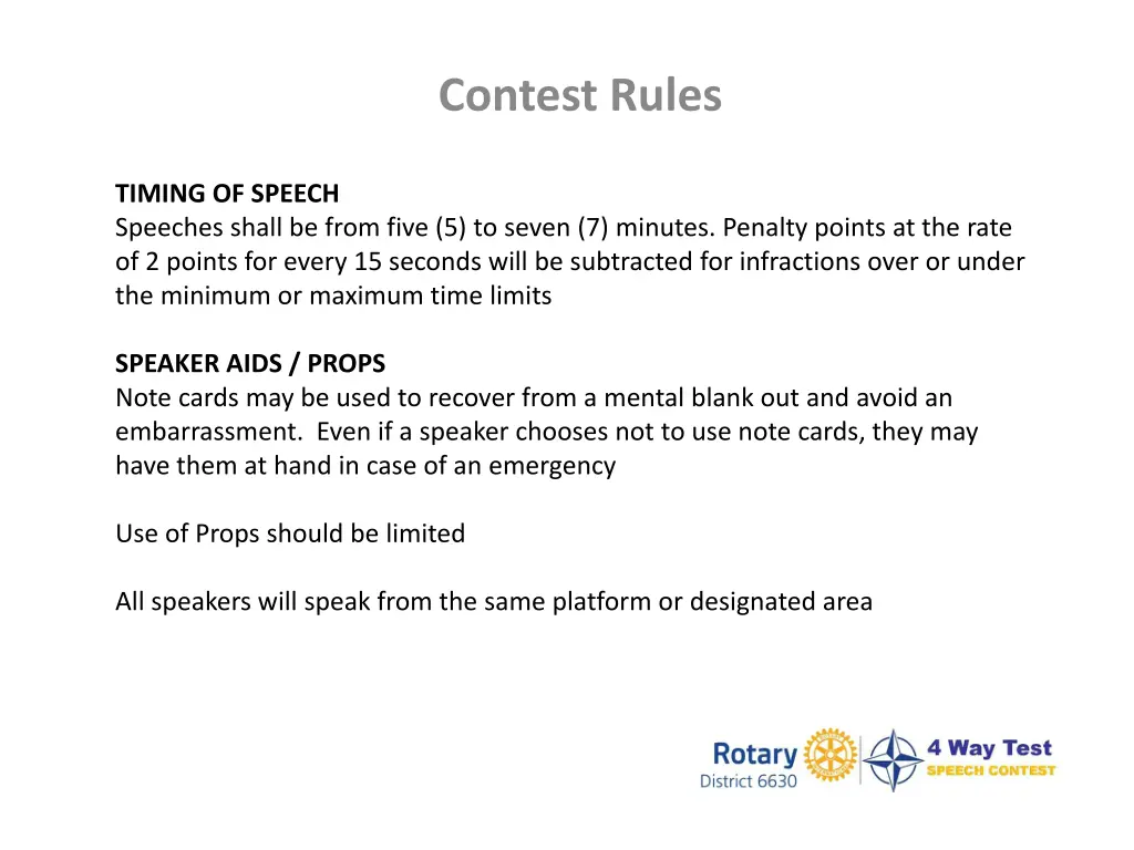 contest rules 1