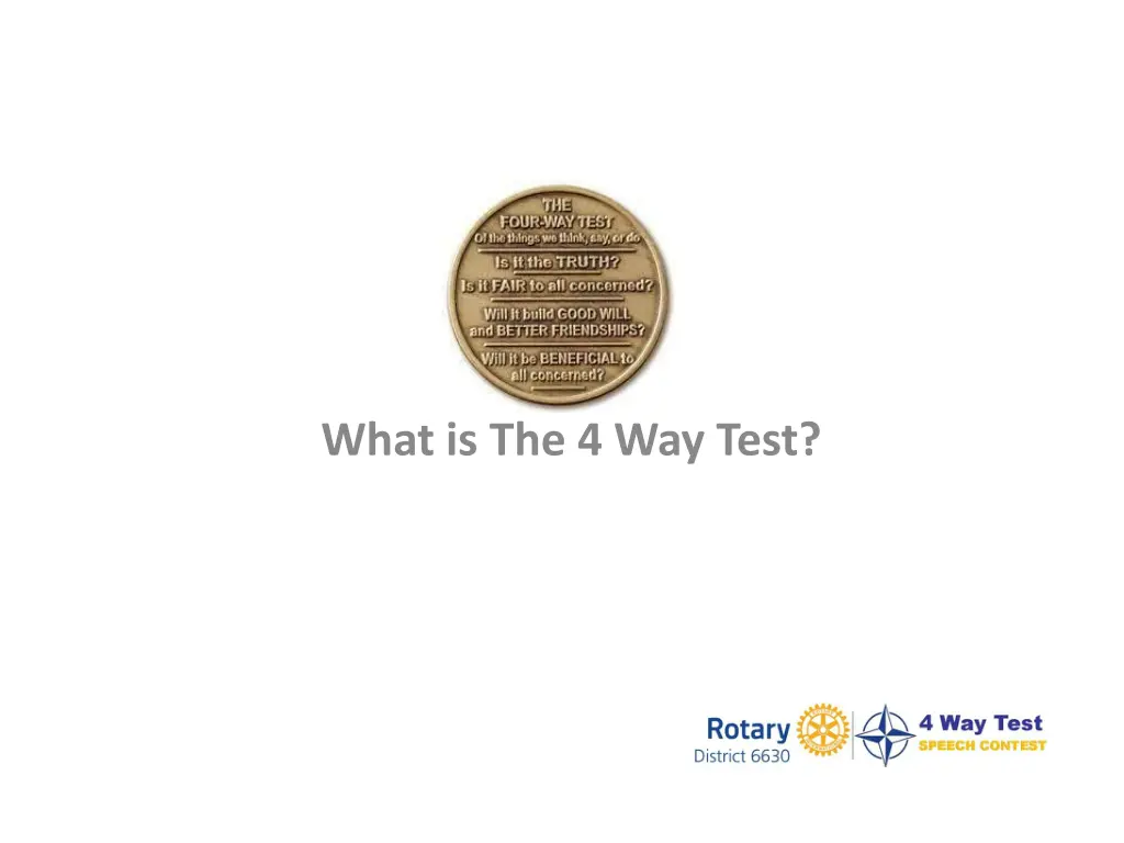 what is the 4 way test