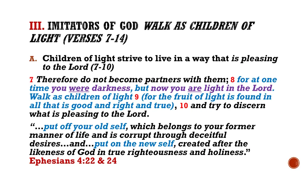 iii imitators of god walk as children of light 1