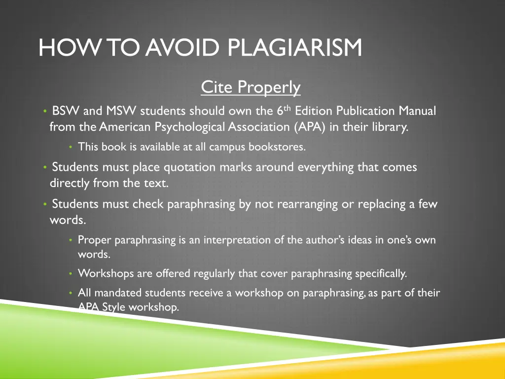 how to avoid plagiarism