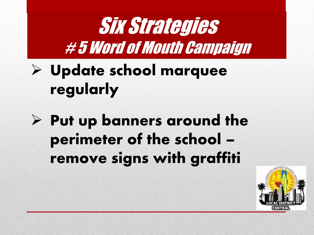 six strategies 5 word of mouth campaign update