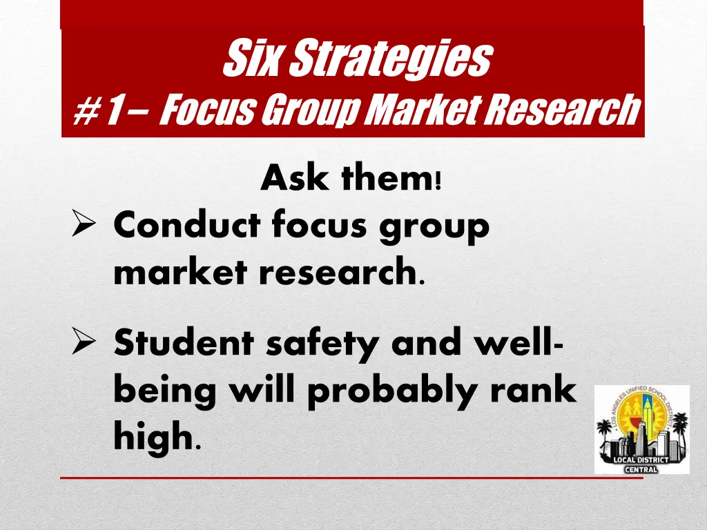 six strategies