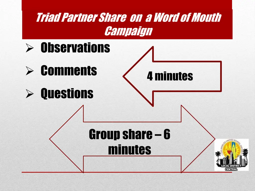 triad partner share on a word of mouth campaign