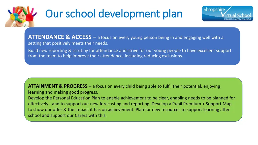 our school development plan our school 1