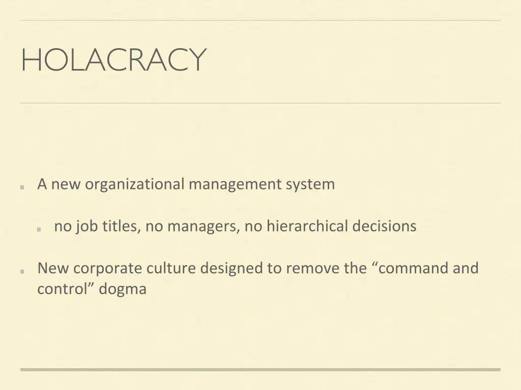 holacracy