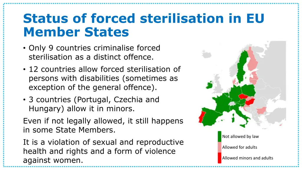 status of forced sterilisation in eu member states