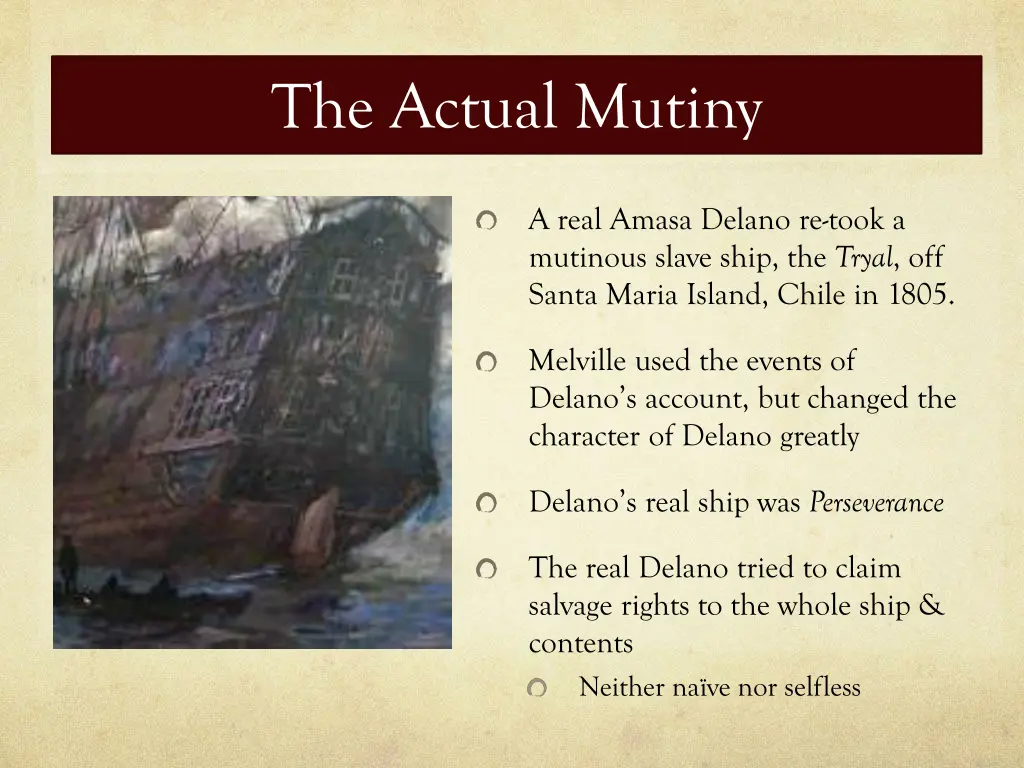 the actual mutiny