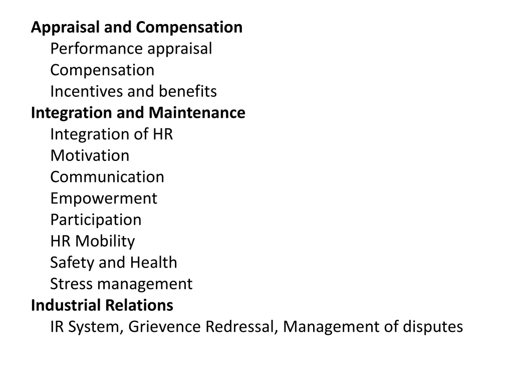 appraisal and compensation performance appraisal