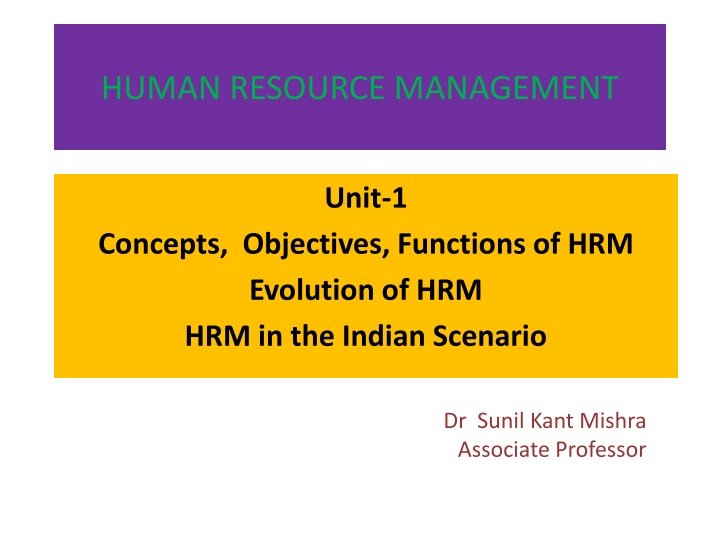 human resource management