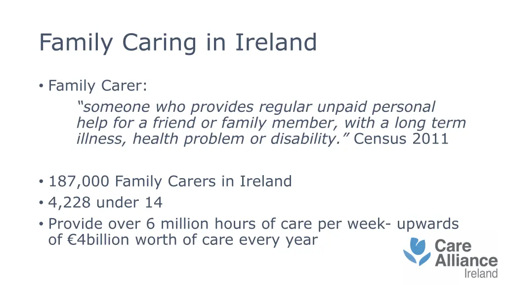 family caring in ireland