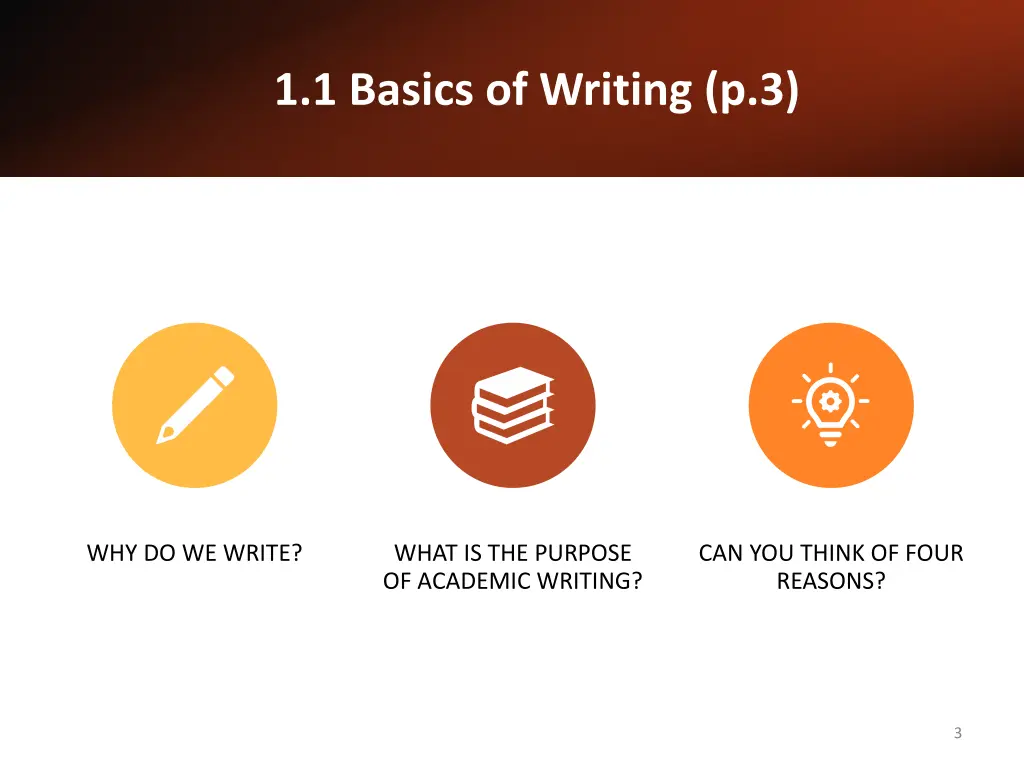 1 1 basics of writing p 3