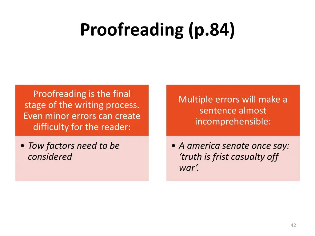 proofreading p 84