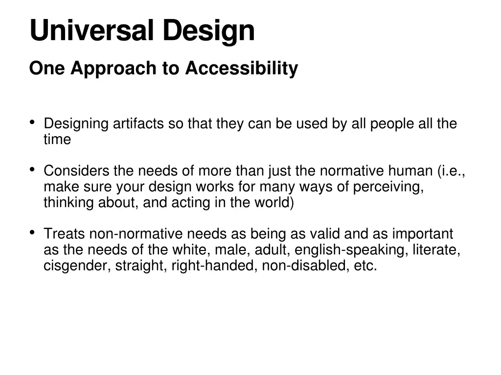 universal design