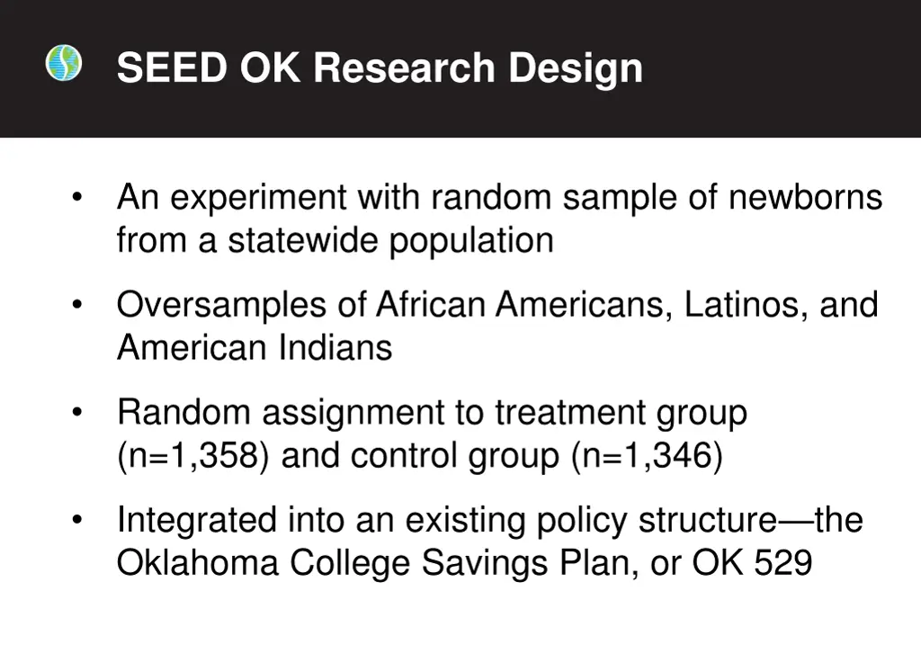 seed ok research design