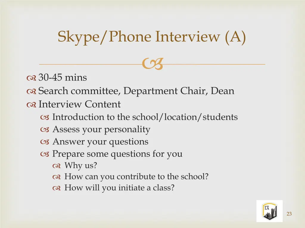 skype phone interview a