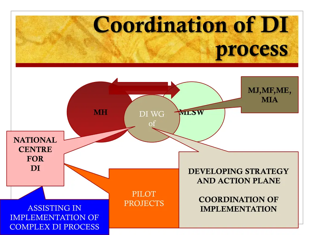 coordination of di