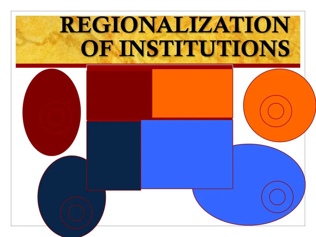 regionalization of institutions