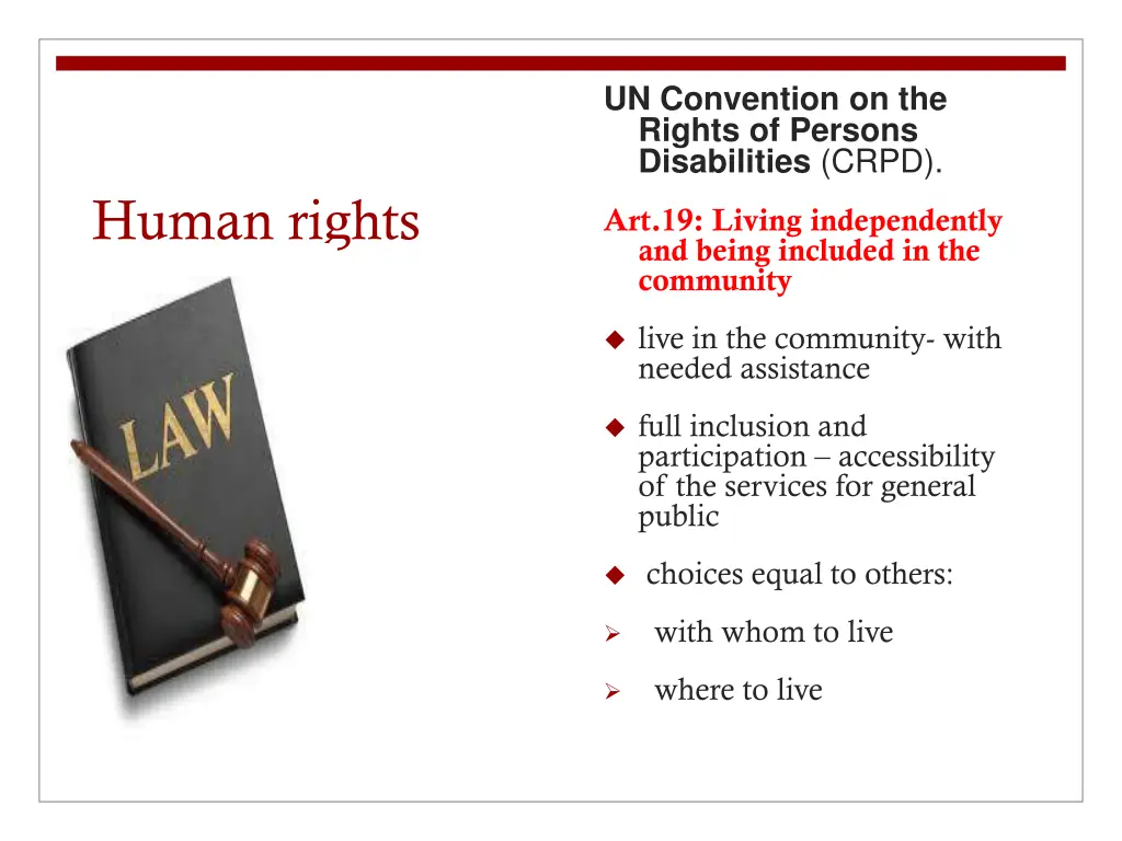 un convention on the rights of persons