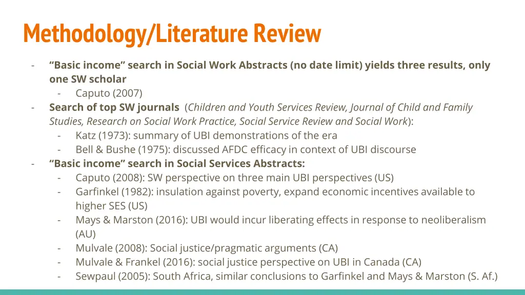 methodology literature review