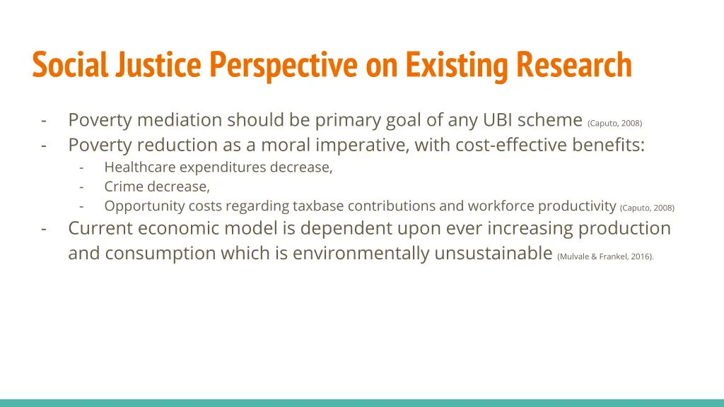 social justice perspective on existing research