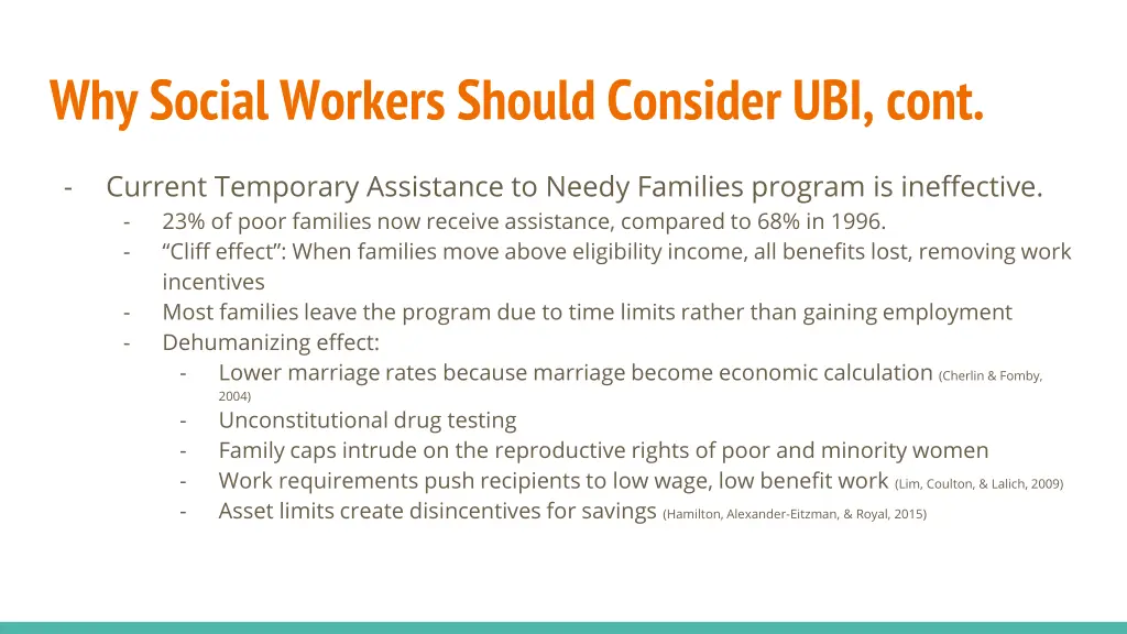 why social workers should consider ubi cont