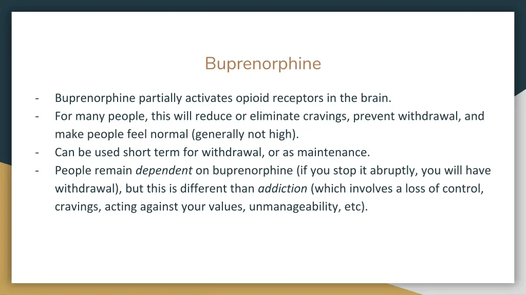 buprenorphine