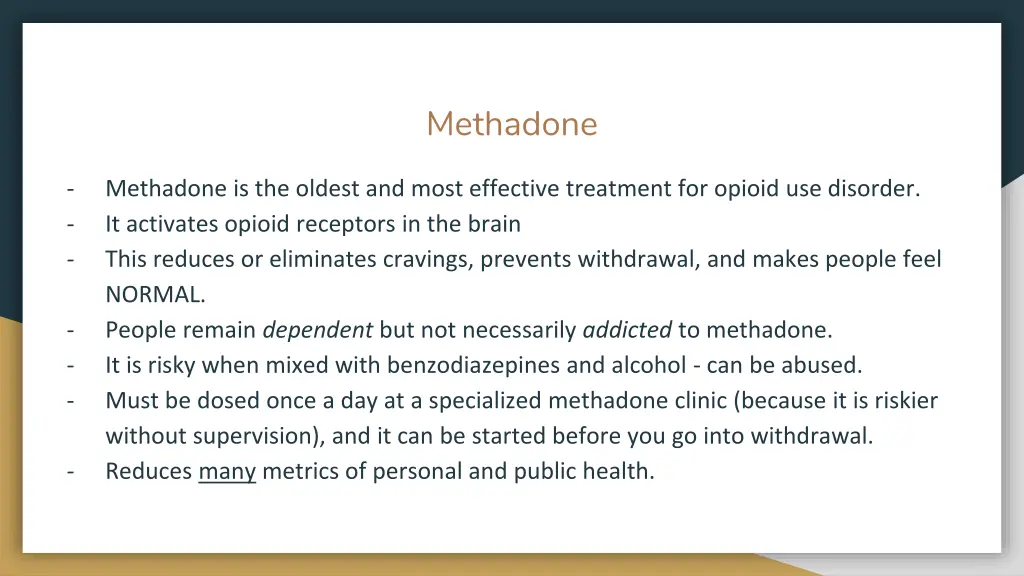 methadone