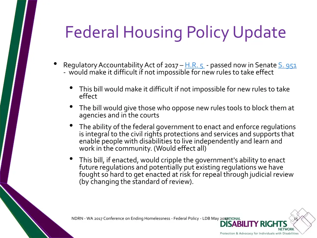 federal housing policy update 13