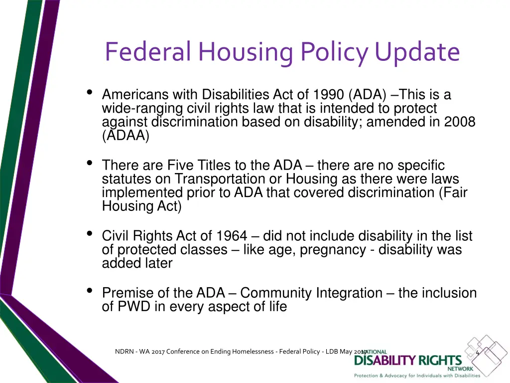 federal housing policy update 2