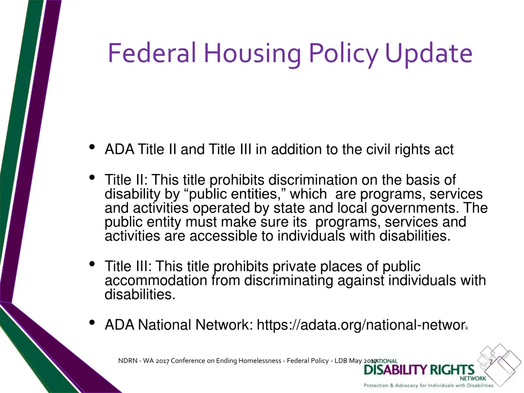 federal housing policy update 5