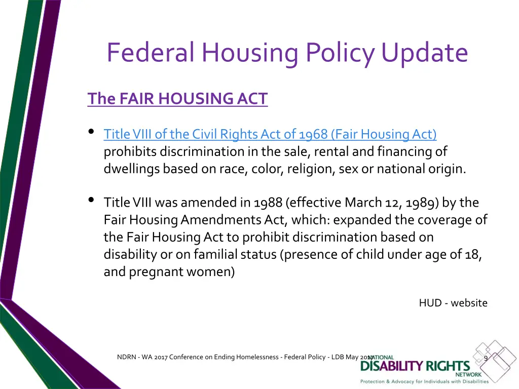 federal housing policy update 7