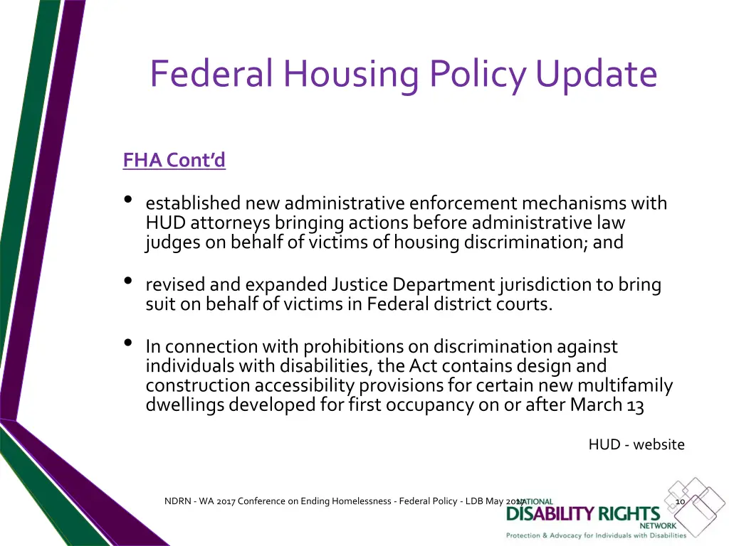 federal housing policy update 8