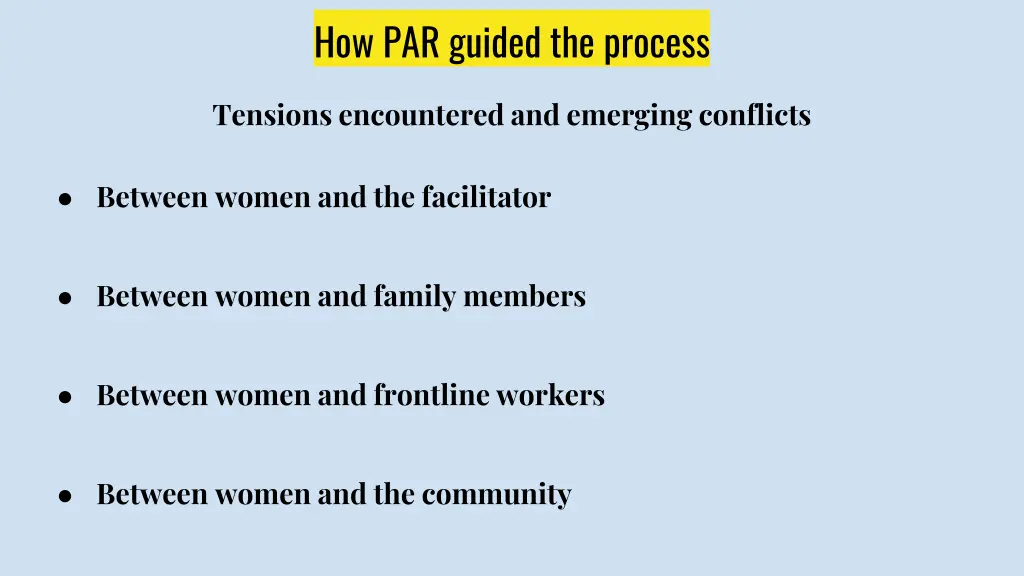 how par guided the process