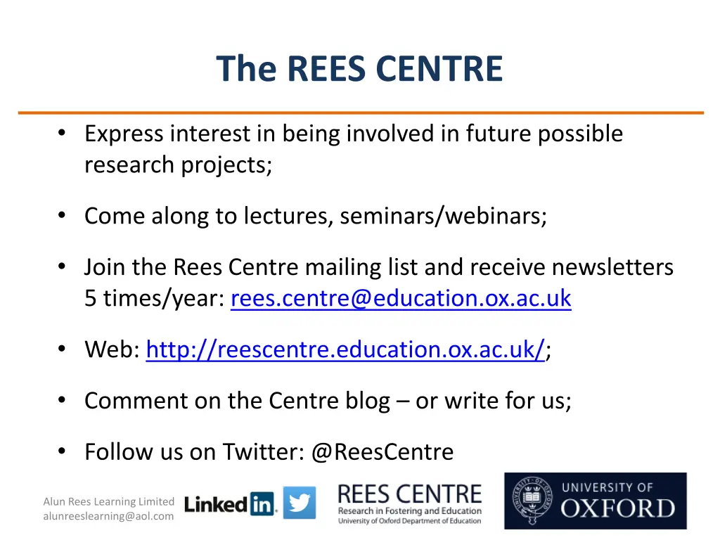 the rees centre